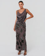 FW 2006 Silk and Devoré Velvet Gown