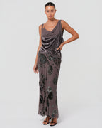 FW 2006 Silk and Devoré Velvet Gown