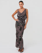 FW 2006 Silk and Devoré Velvet Gown