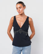 SS 2006 Embellished Silk Top