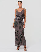 FW 2006 Silk and Devoré Velvet Gown