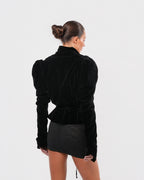 FW 1995 Runway Velvet Corset Jacket