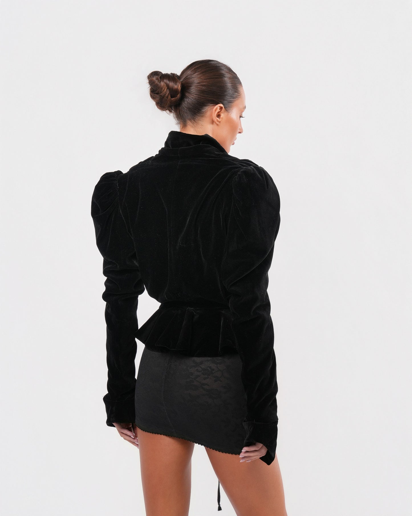 FW 1995 Runway Velvet Corset Jacket