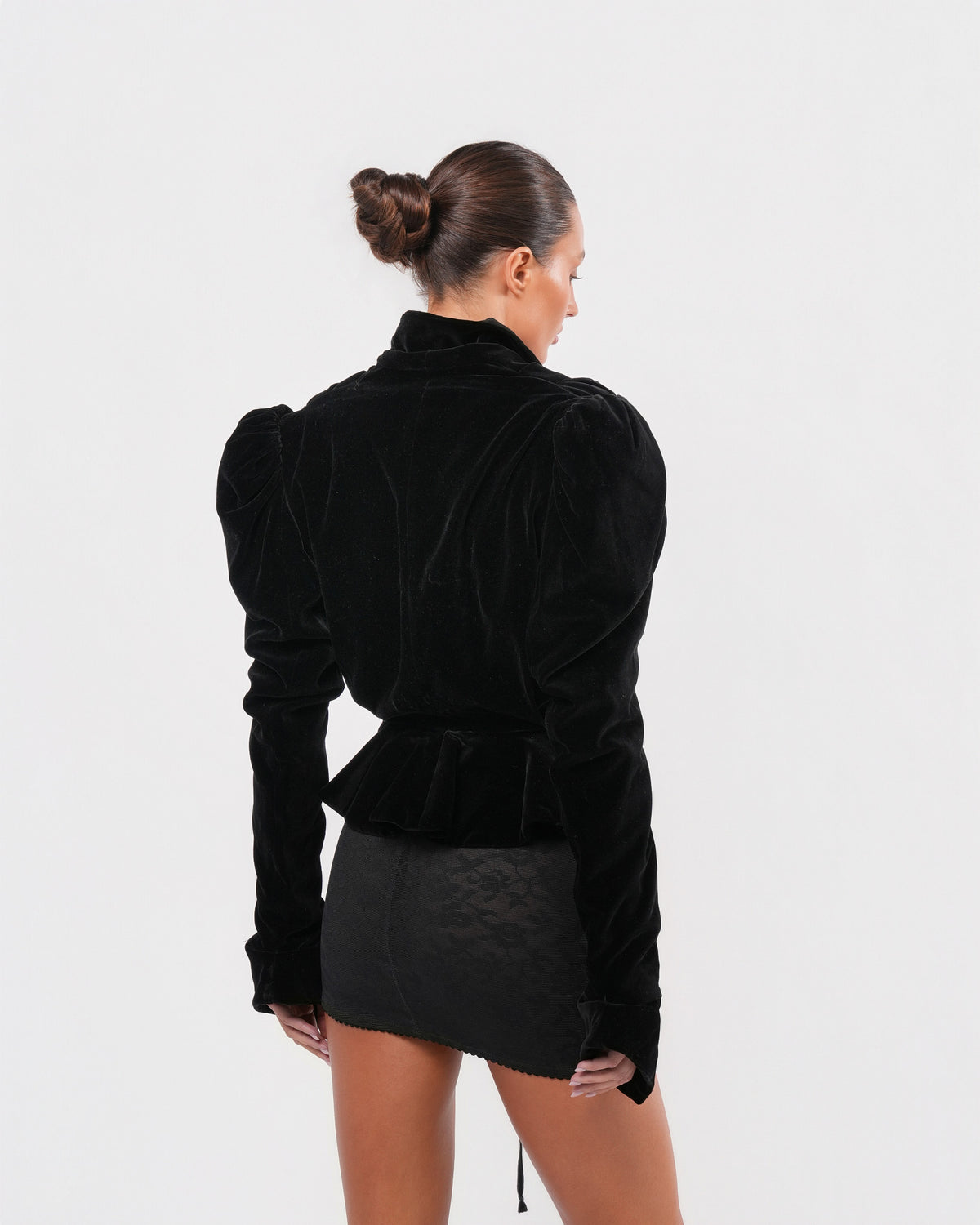 FW 1995 Runway Velvet Corset Jacket