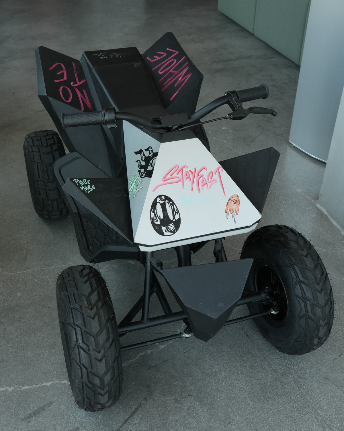 Matty Boy Hand-Painted Children's Tesla Cyberquad