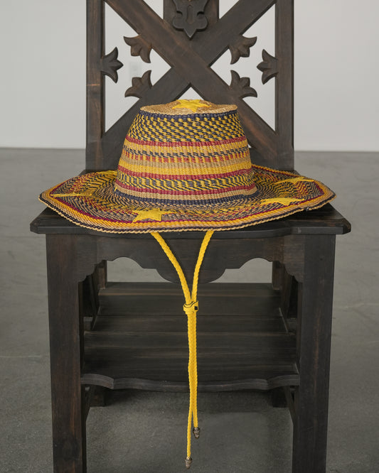 Star Patch Straw Hat