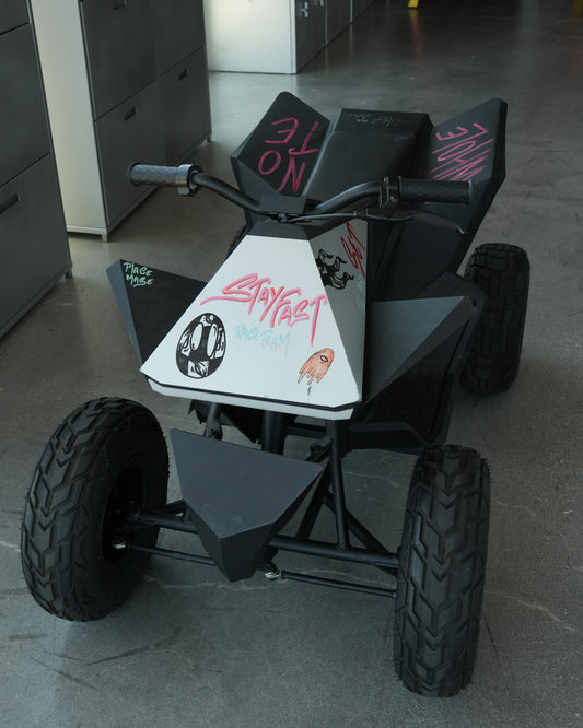 Matty Boy Hand-Painted Children's Tesla Cyberquad