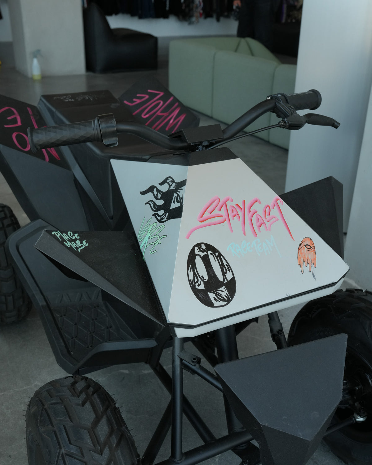 Matty Boy Hand-Painted Children's Tesla Cyberquad