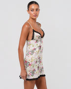 SS 2004 Floral And Polka Dot Slip Dress