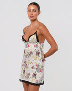 SS 2004 Floral And Polka Dot Slip Dress