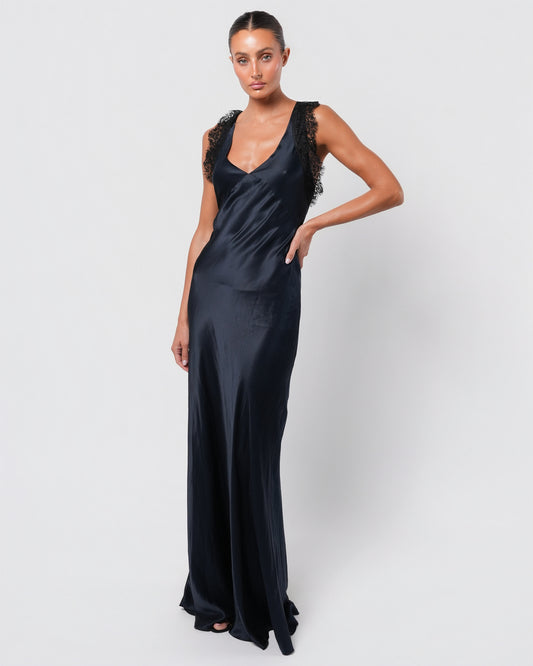 Vintage Silk and Lace Gown