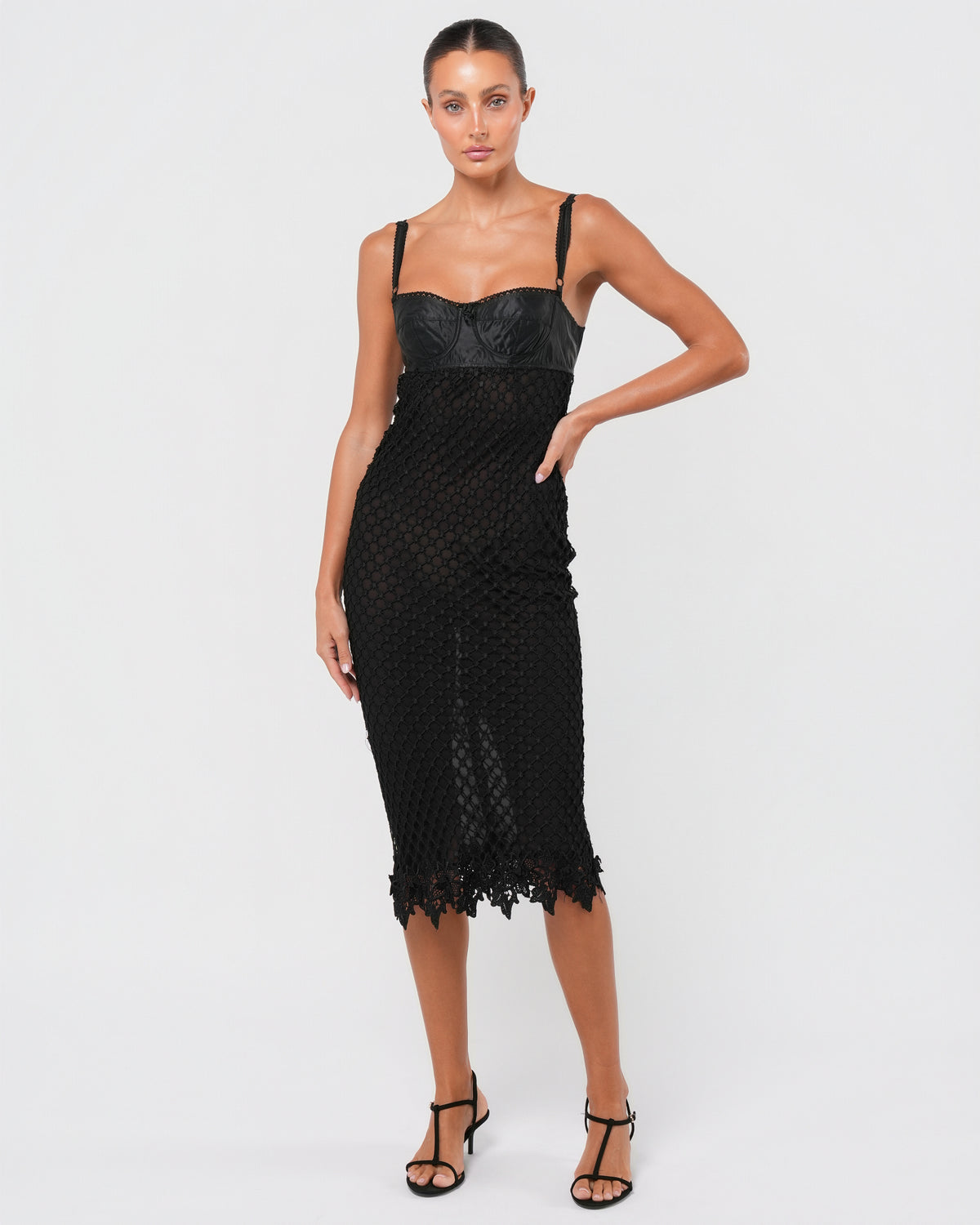SS 1997 Macrame Bustier Dress