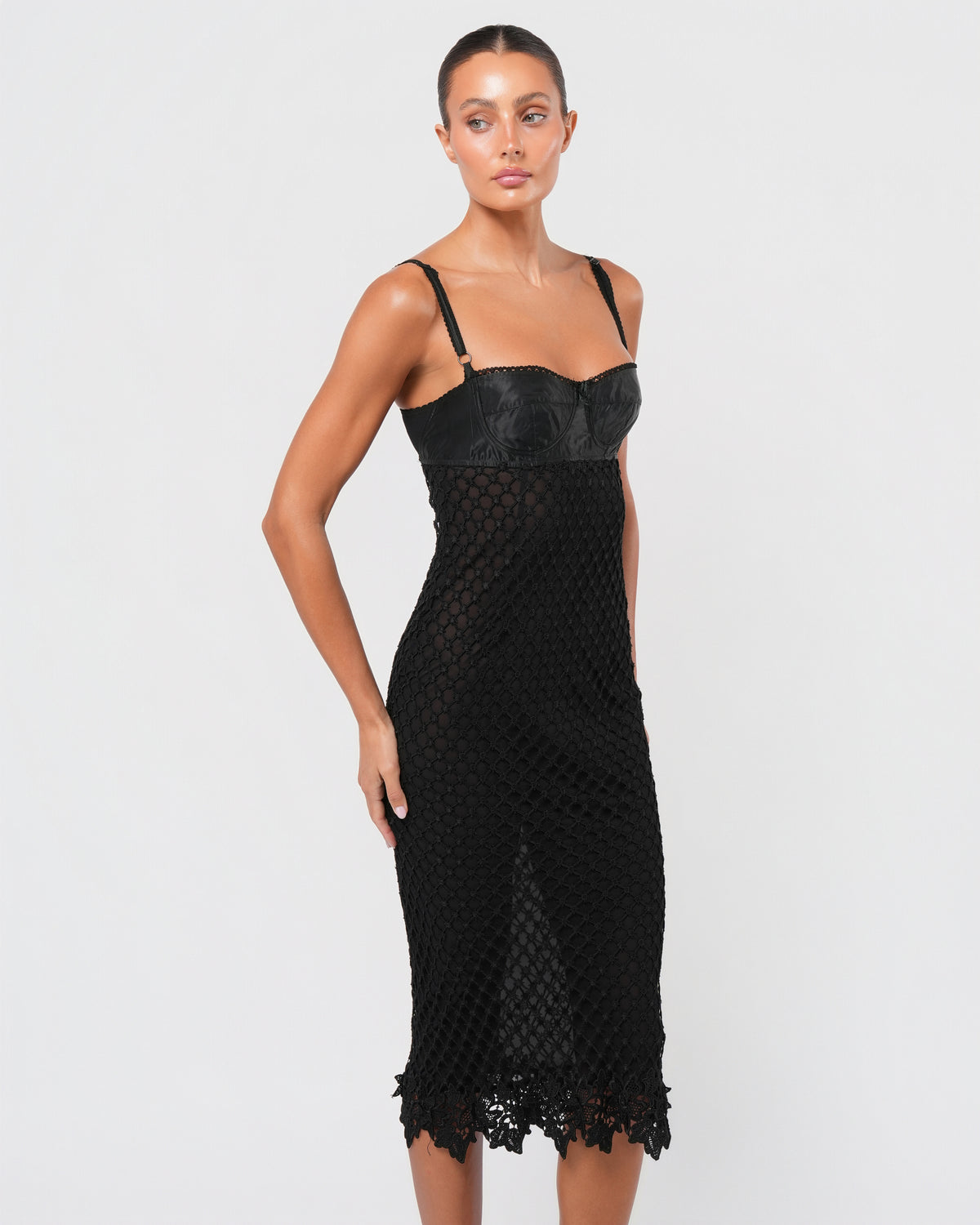 SS 1997 Macrame Bustier Dress