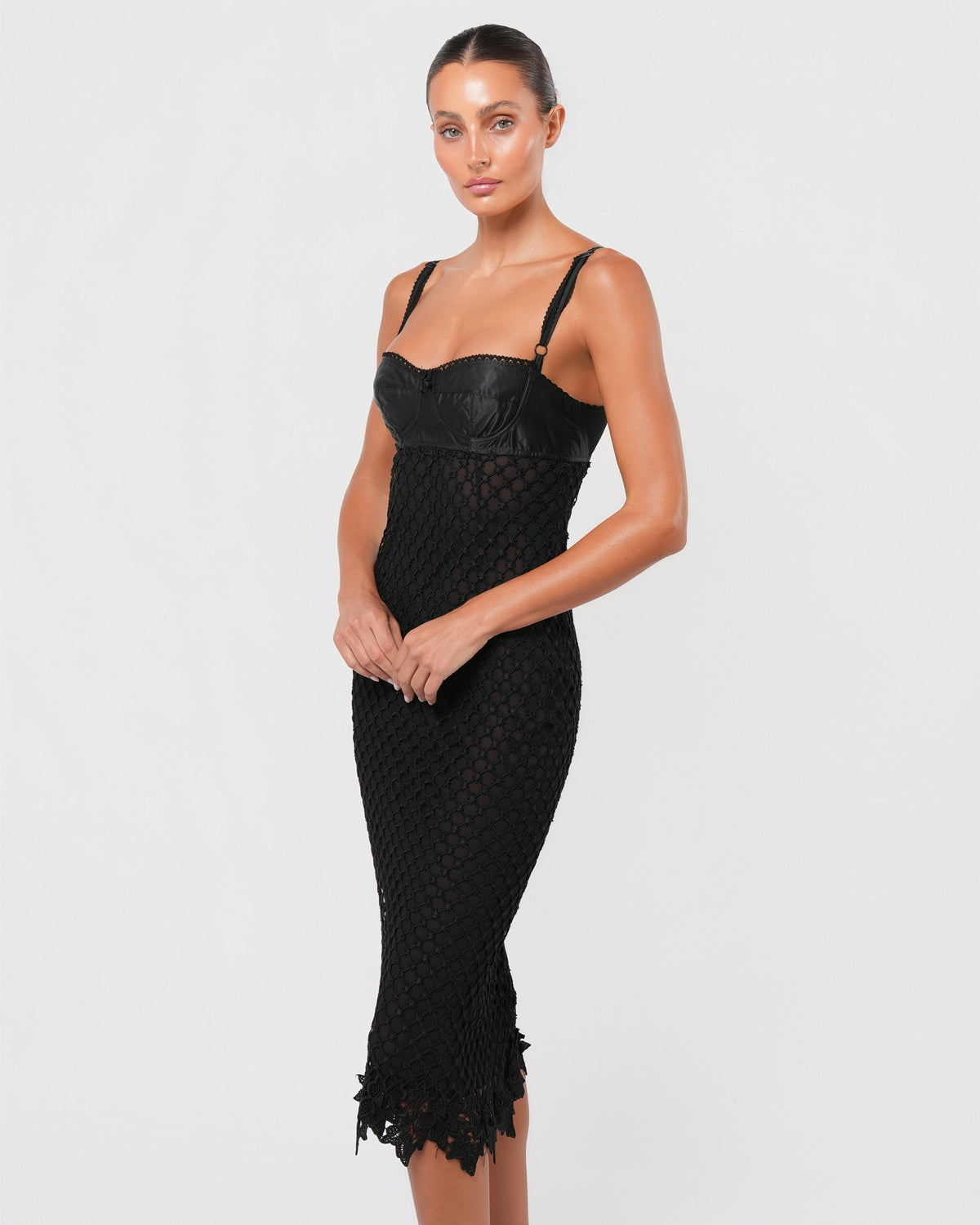 SS 1997 Macrame Bustier Dress