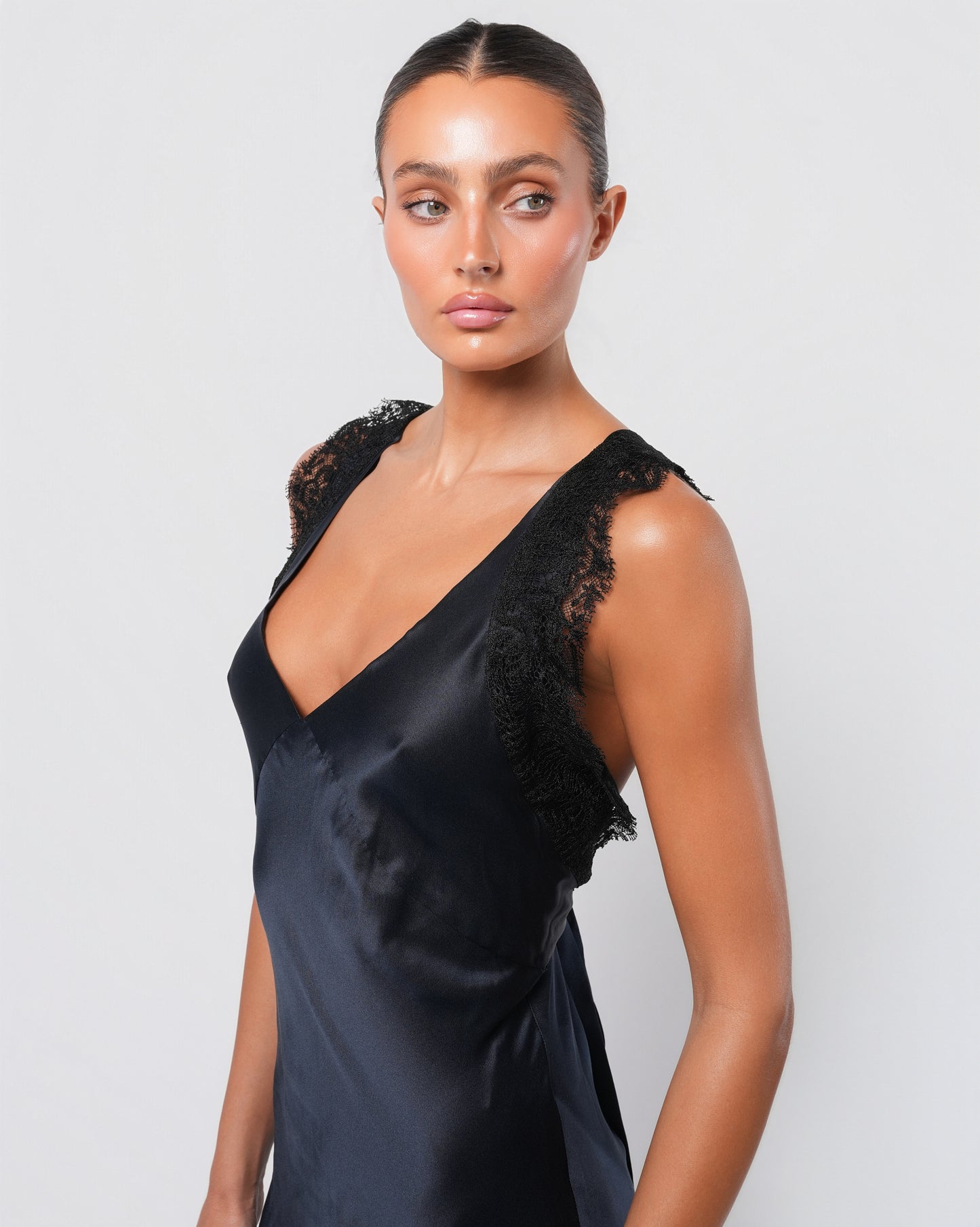 Vintage Silk and Lace Gown