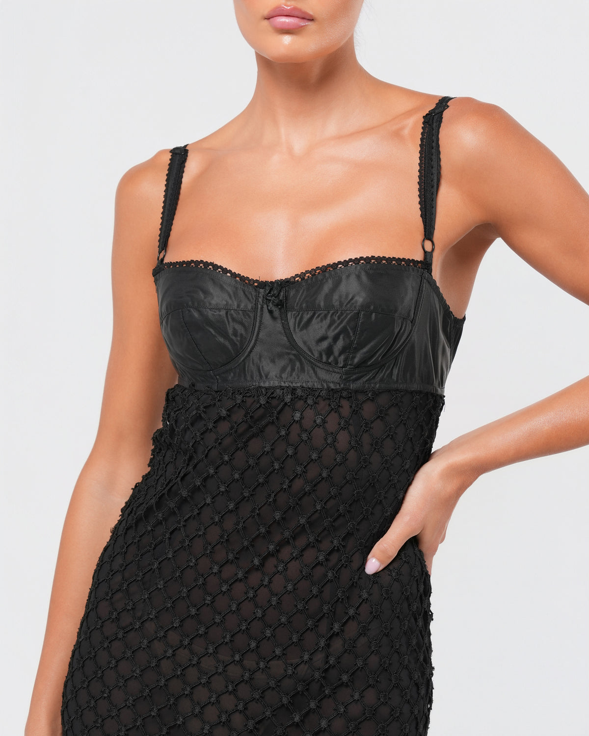 SS 1997 Macrame Bustier Dress