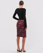 Floral Beaded Skirt