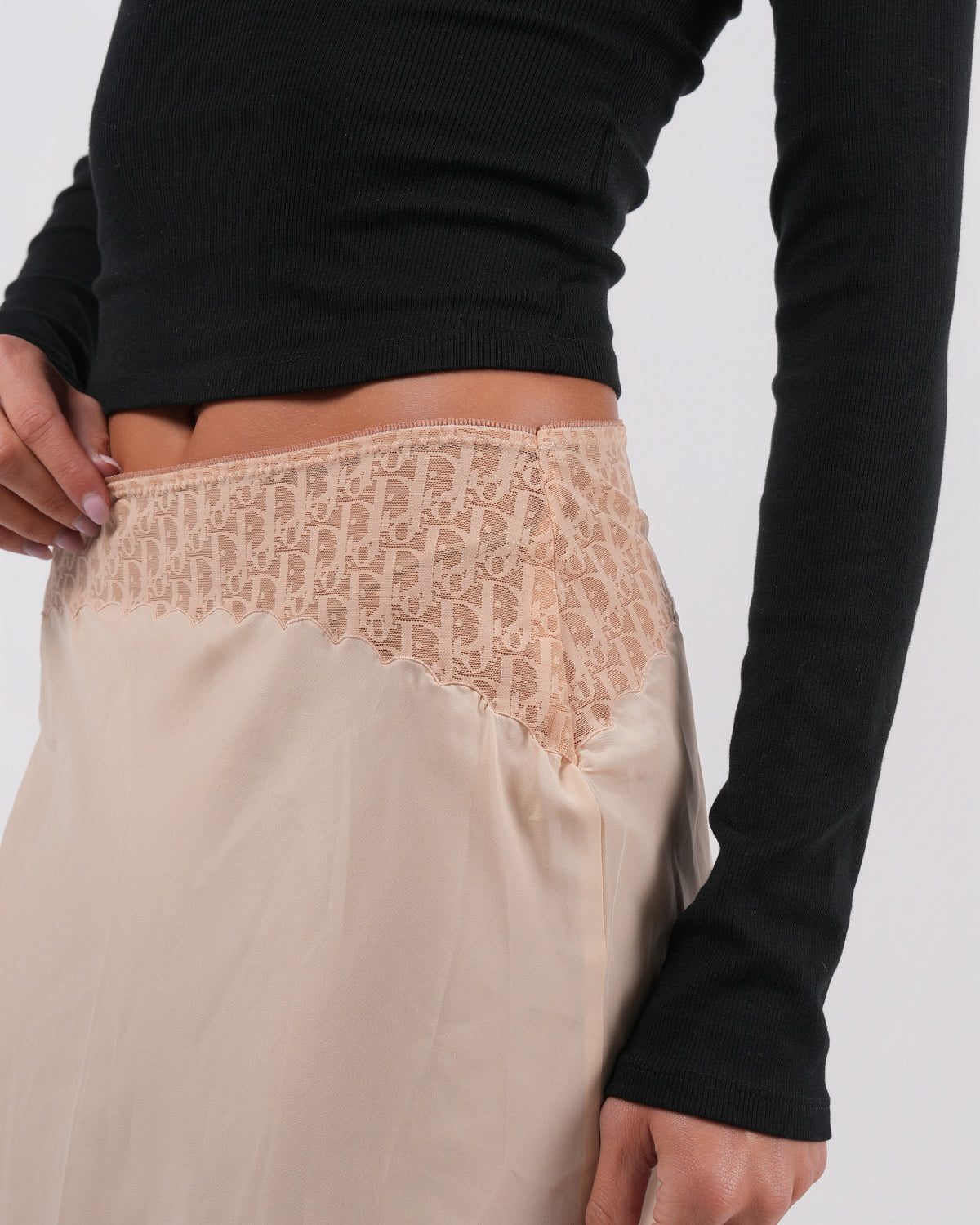 Monogram Lingerie Skirt