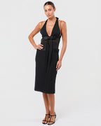 SS 2004 Halter Neck Silk Bow Dress
