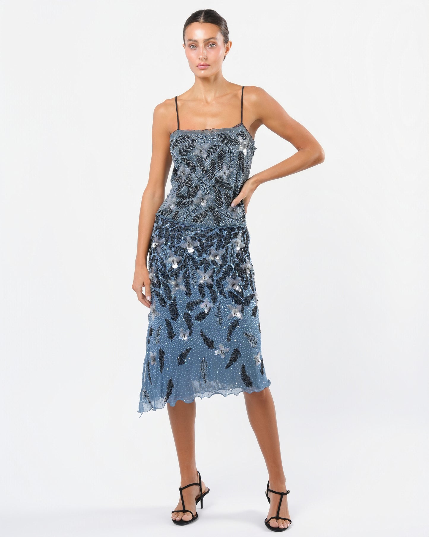 2000s Heavily Beaded Dress Justin Reed 2000s Heavily Beaded Dress Justin Reed