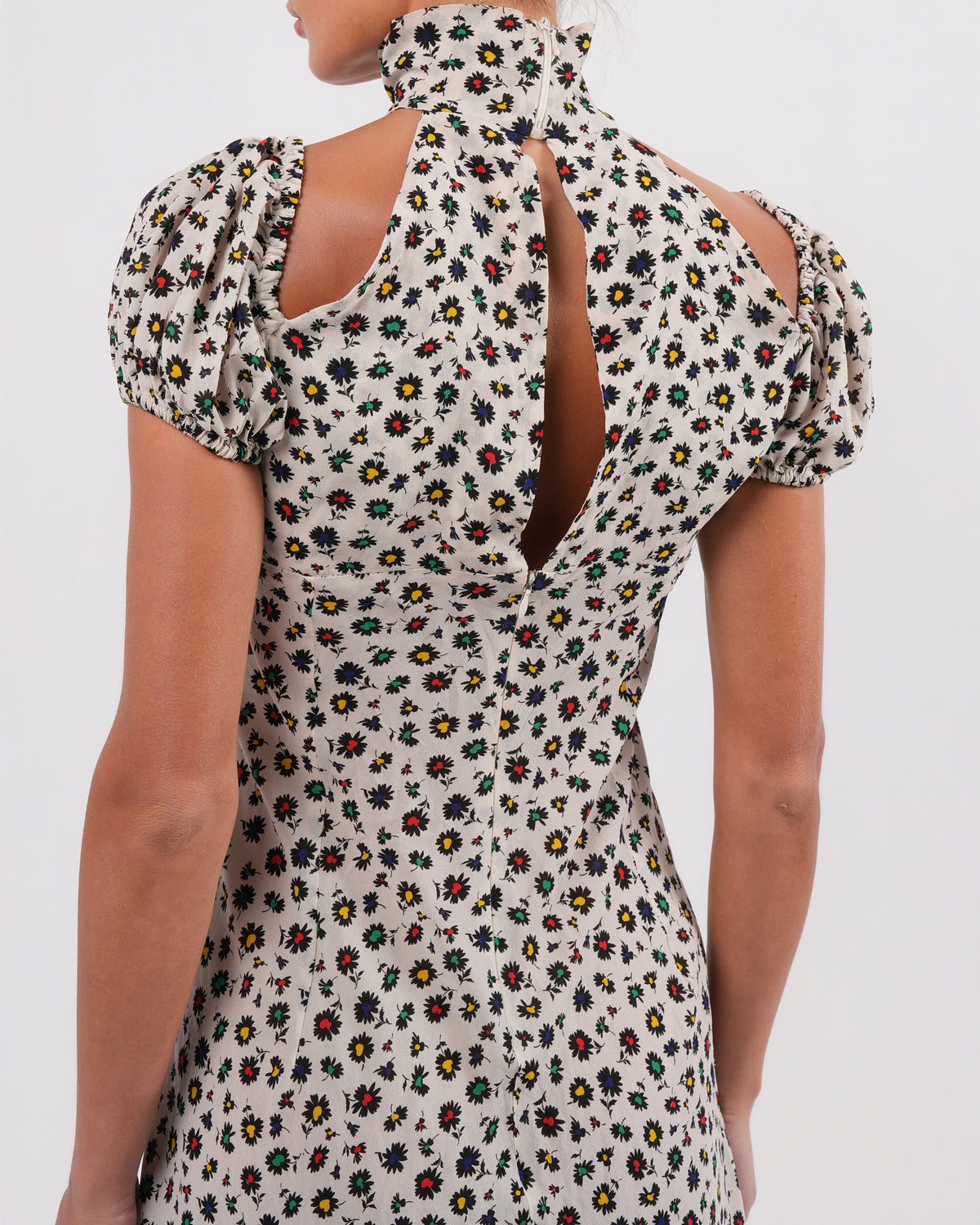 FW 2001 Runway Choker Floral Dress