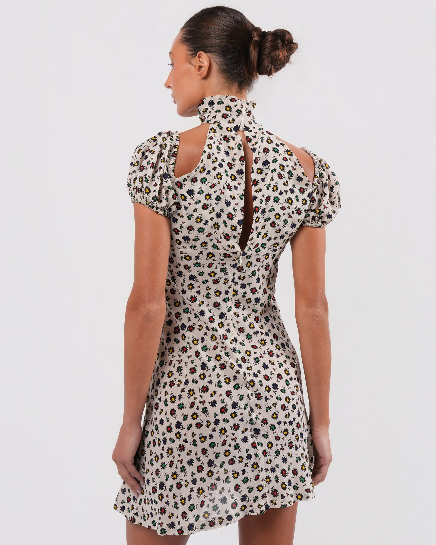 FW 2001 Runway Choker Floral Dress