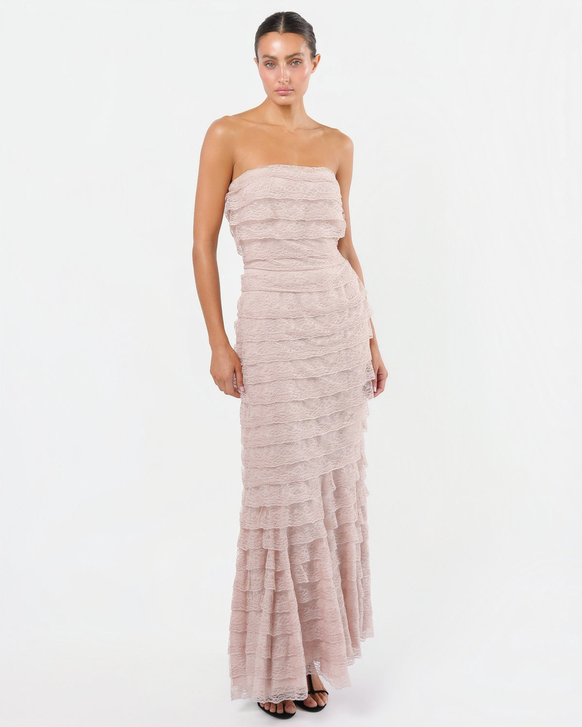 SS 2009 Lace Ruffle Gown