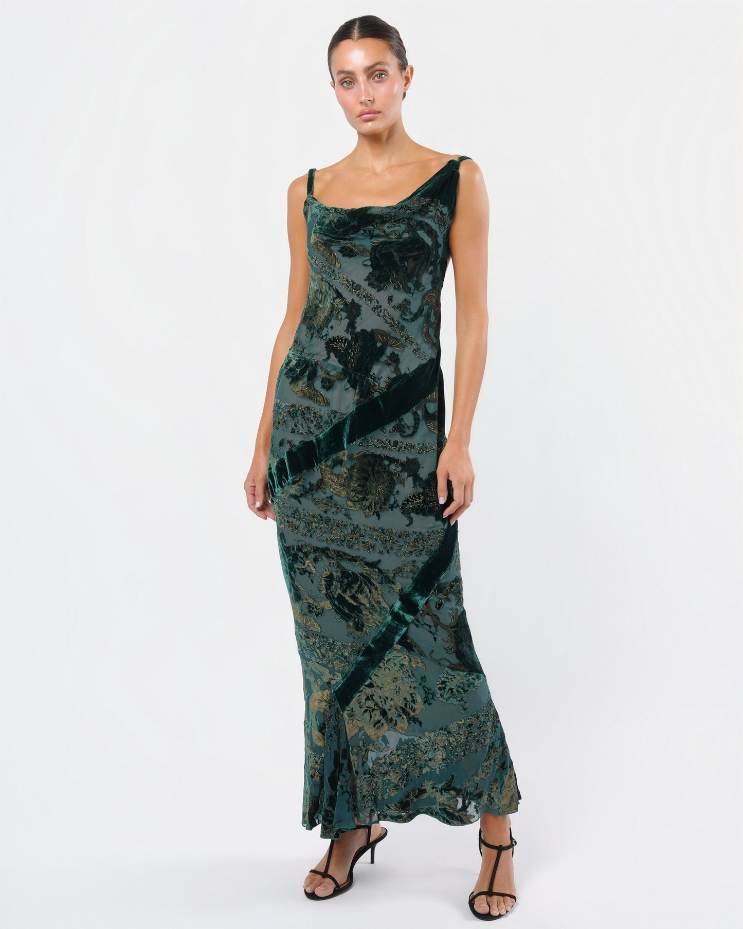 FW 2004 Velvet and Chiffon Gown