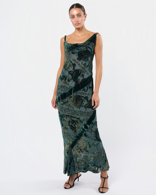 FW 2004 Velvet and Chiffon Gown