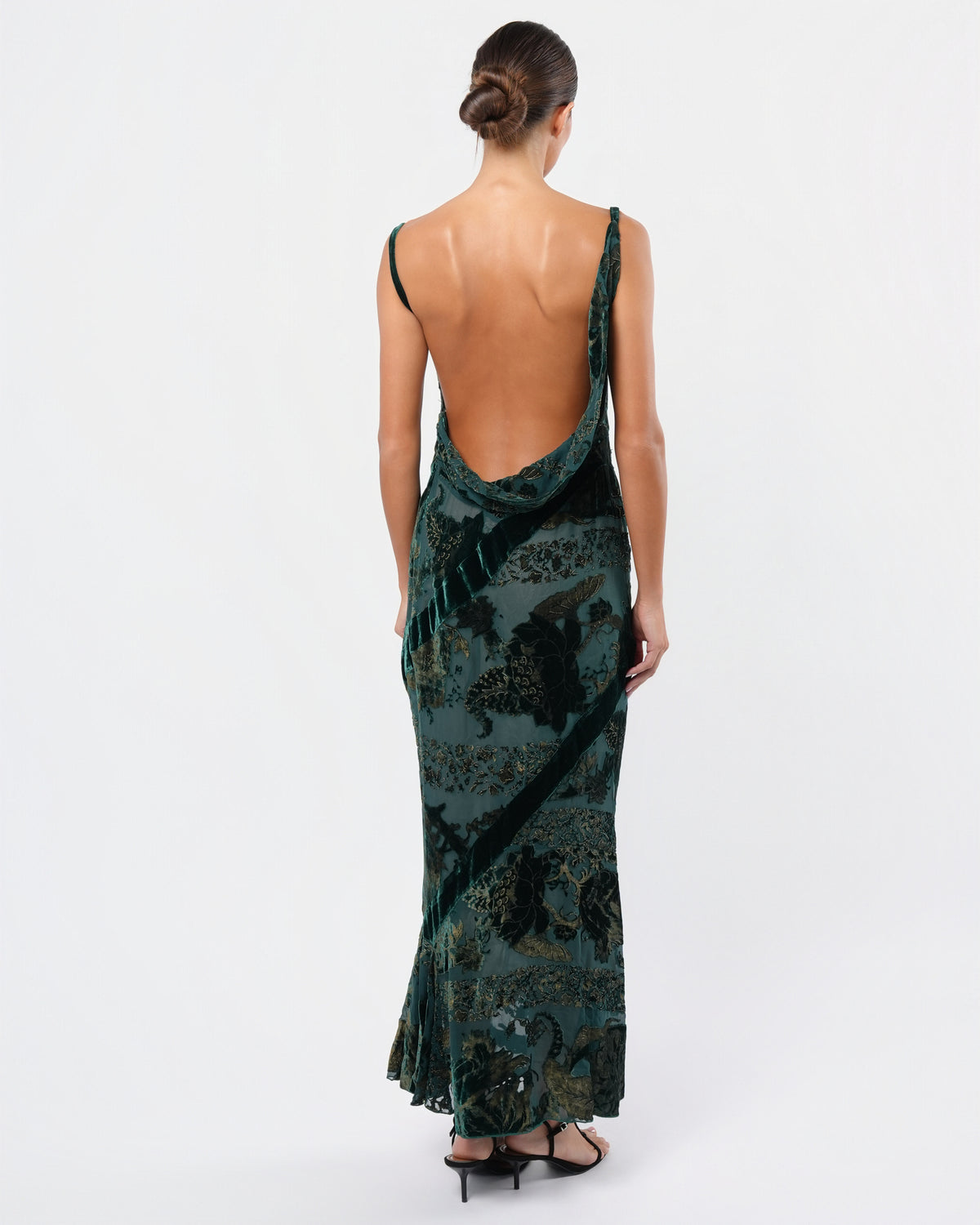 FW 2004 Velvet and Chiffon Gown