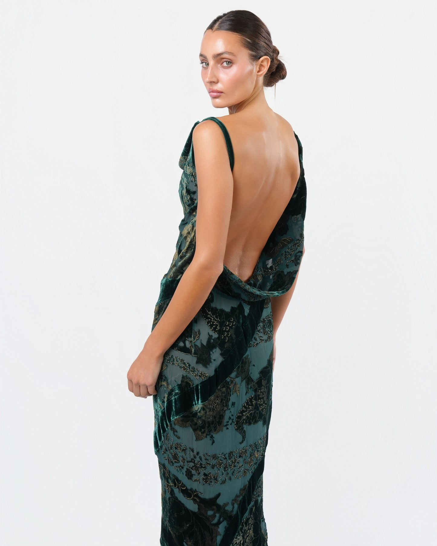 FW 2004 Velvet and Chiffon Gown