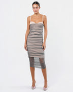 Mesh Overlay Dress