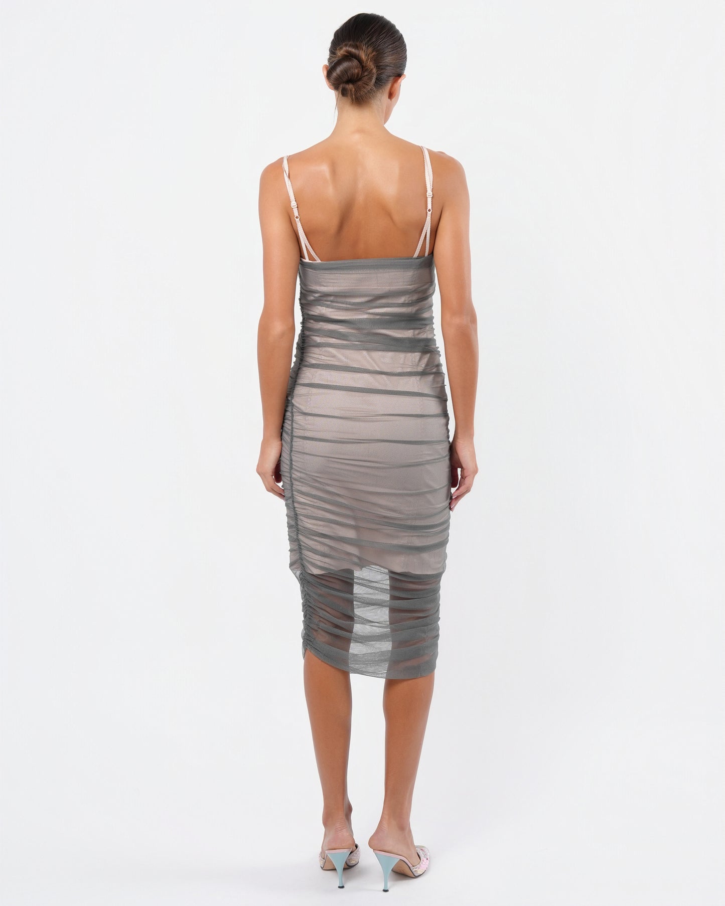 Mesh Overlay Dress