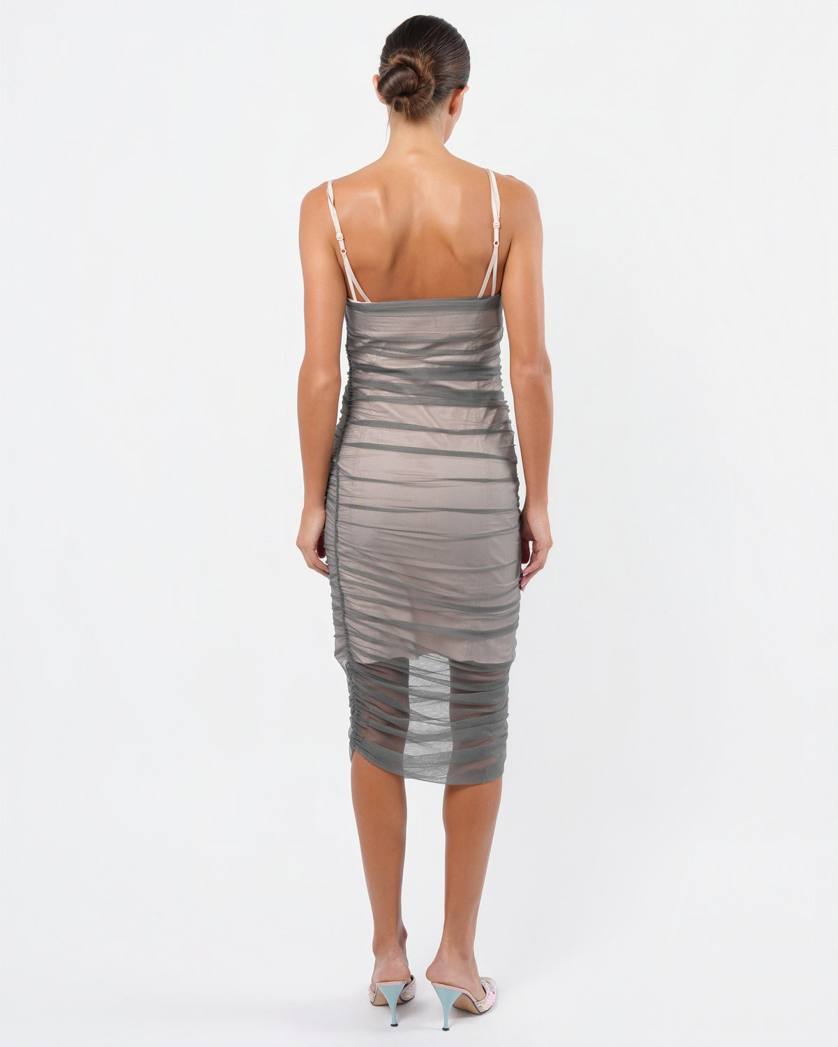 Mesh Overlay Dress