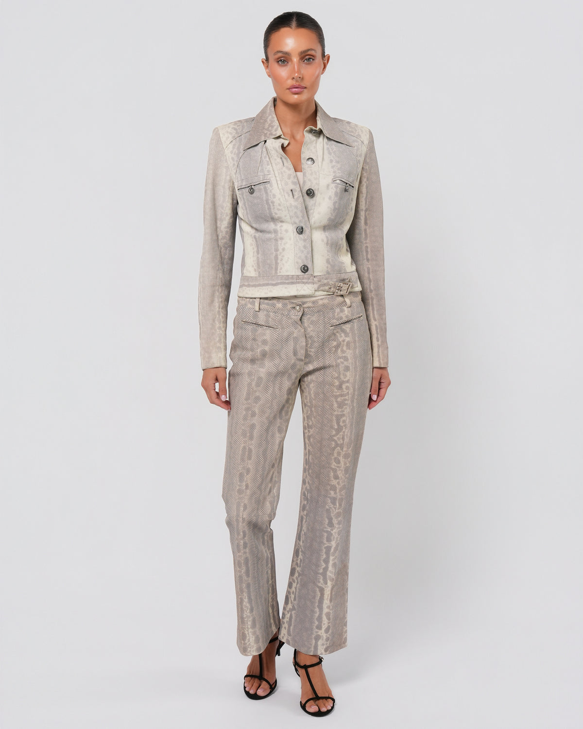 FW 2002 Lizard Jacket And Pant Set