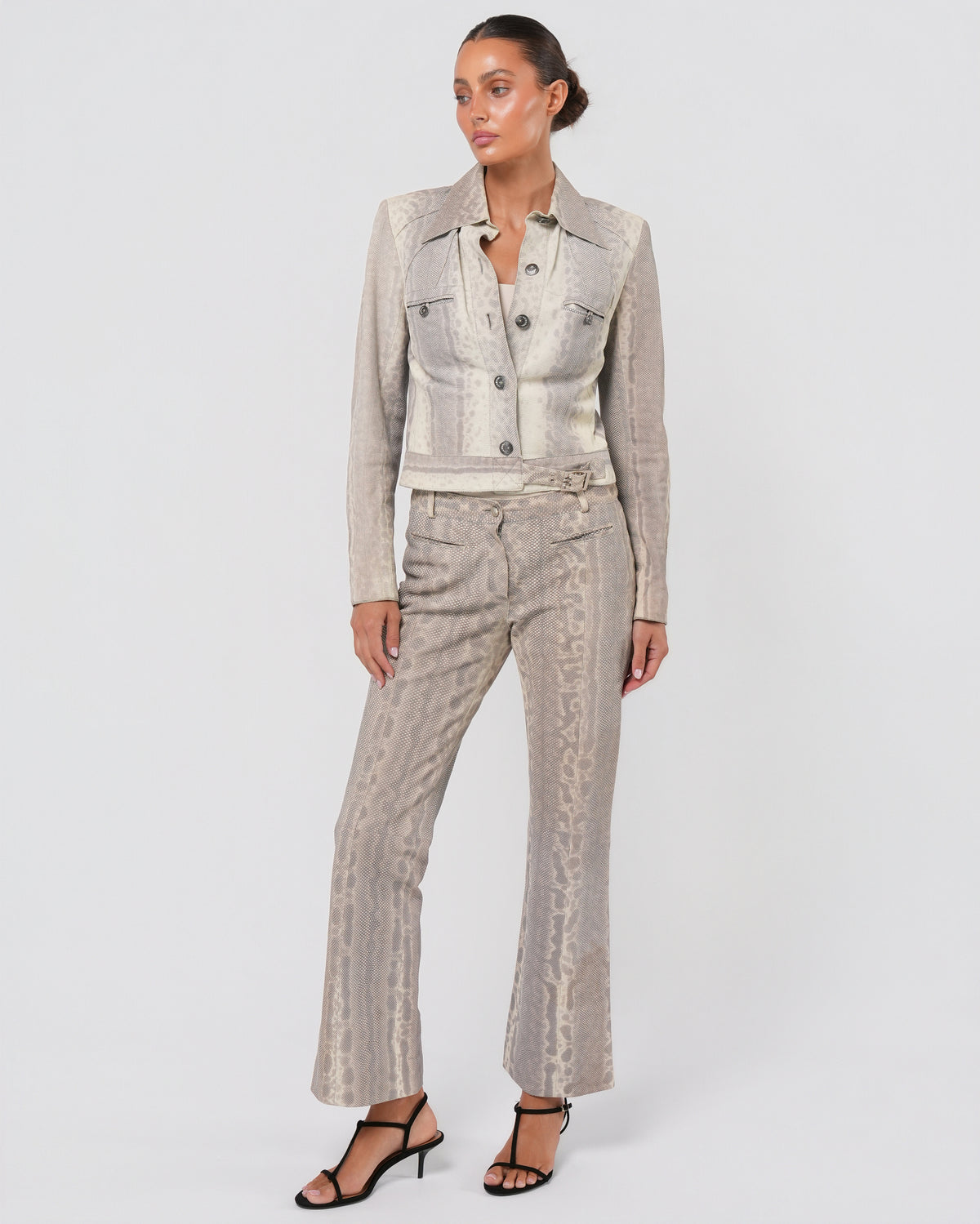 FW 2002 Lizard Jacket And Pant Set