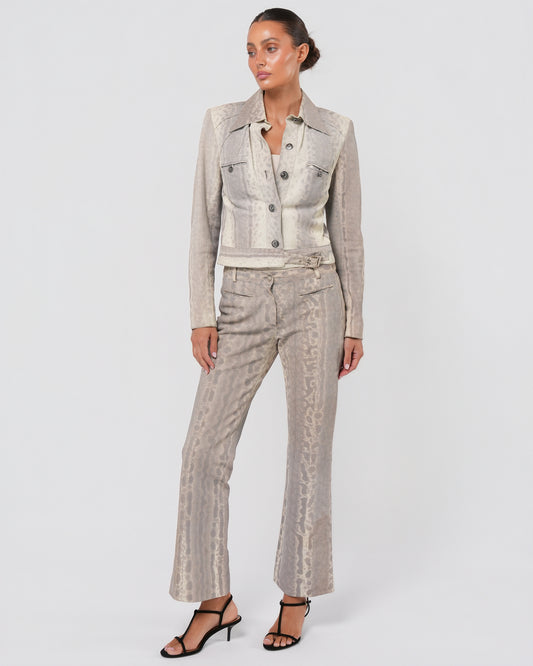 FW 2002 Lizard Jacket And Pant Set