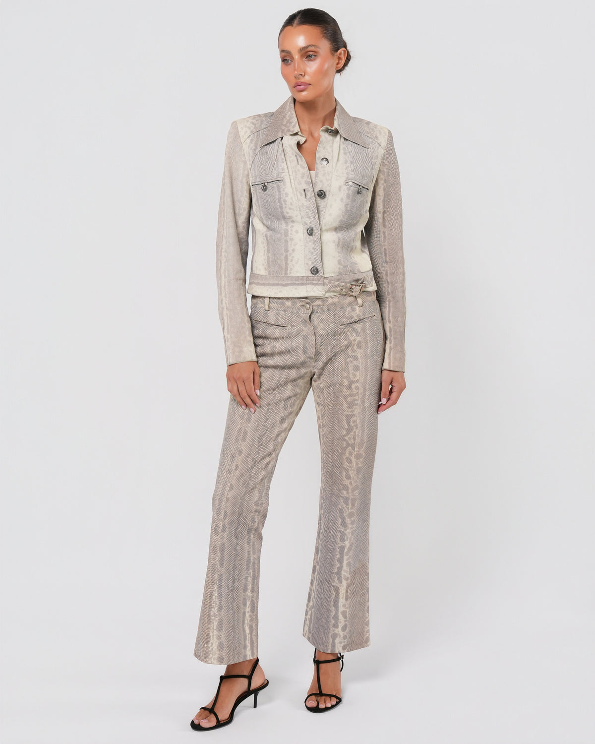 FW 2002 Lizard Jacket And Pant Set