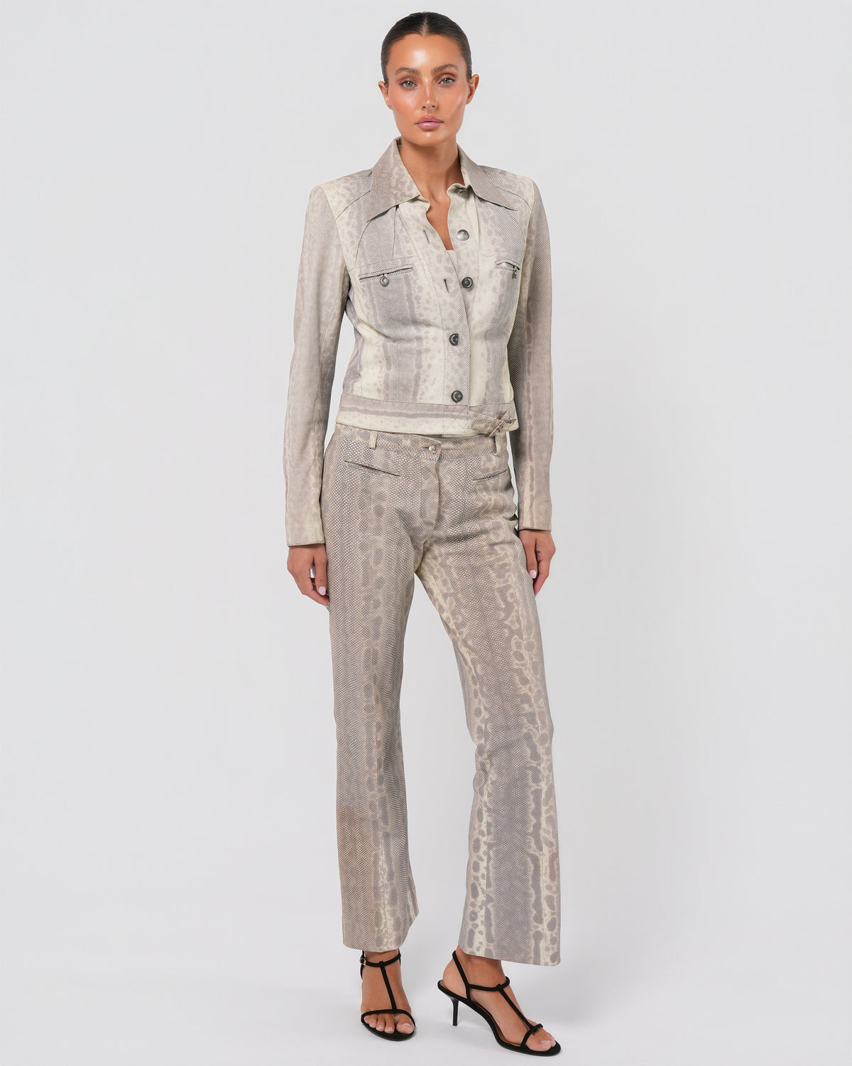 FW 2002 Lizard Jacket And Pant Set