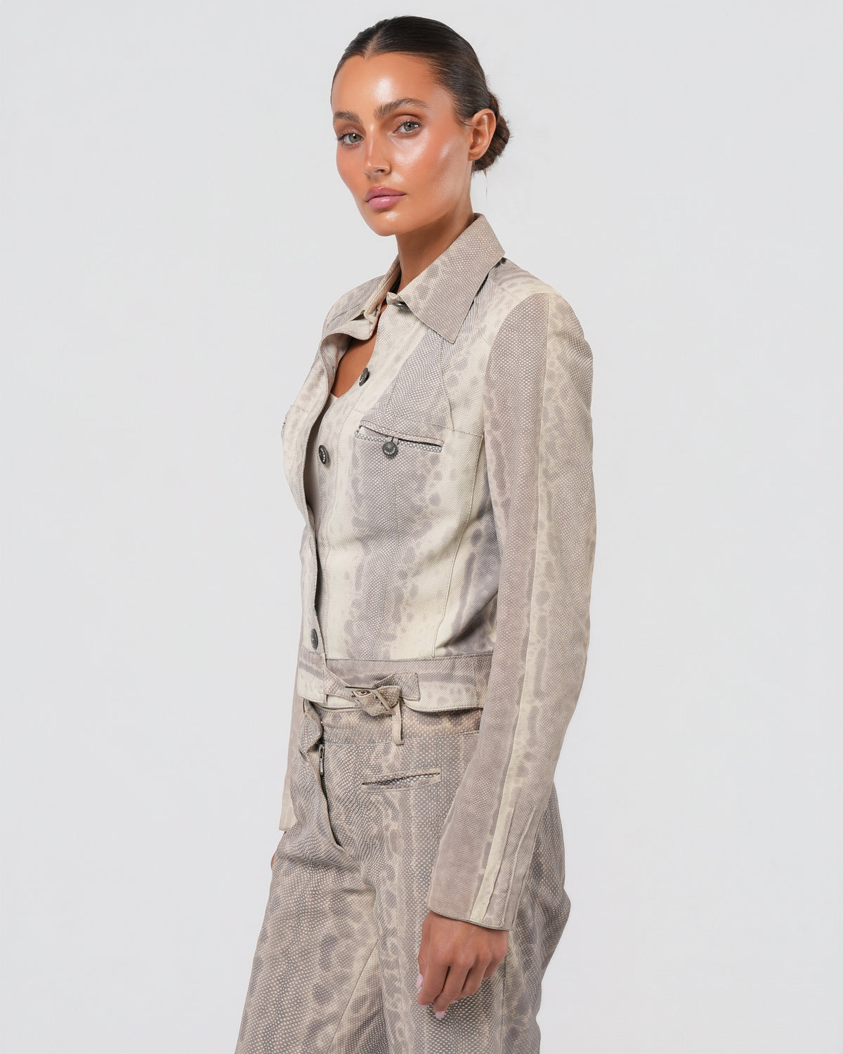 FW 2002 Lizard Jacket And Pant Set