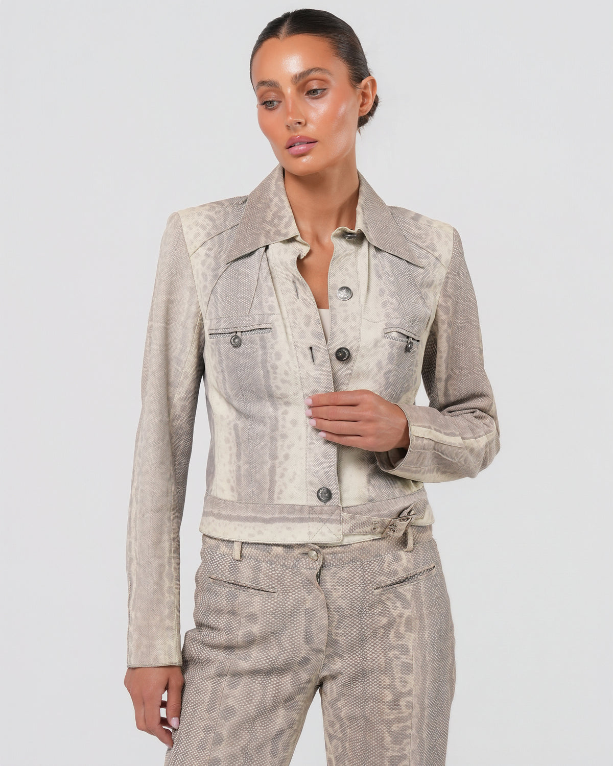 FW 2002 Lizard Jacket And Pant Set