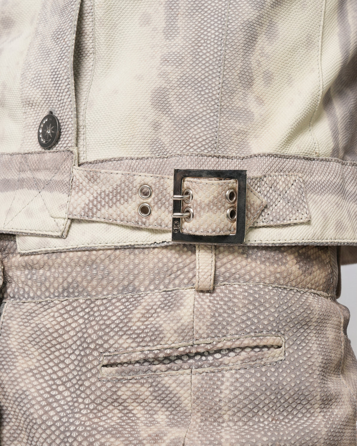 FW 2002 Lizard Jacket And Pant Set
