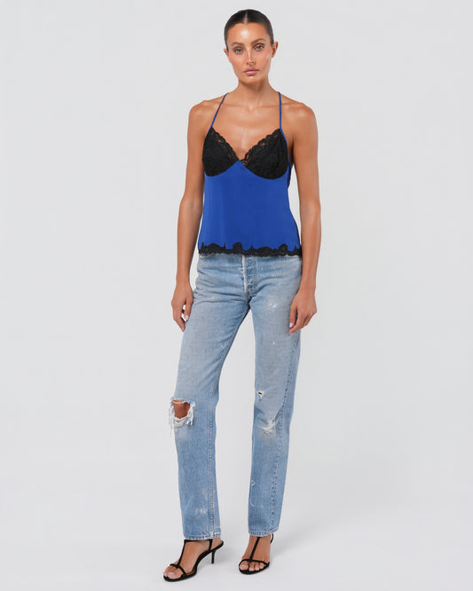 c. 1996 Silk And Lace Top