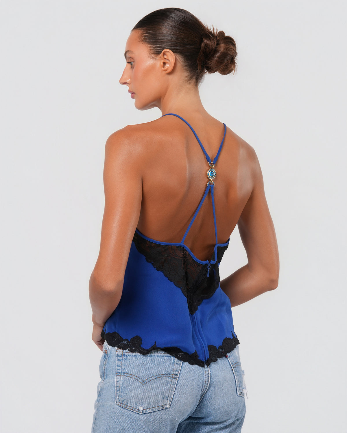 c. 1996 Silk And Lace Top