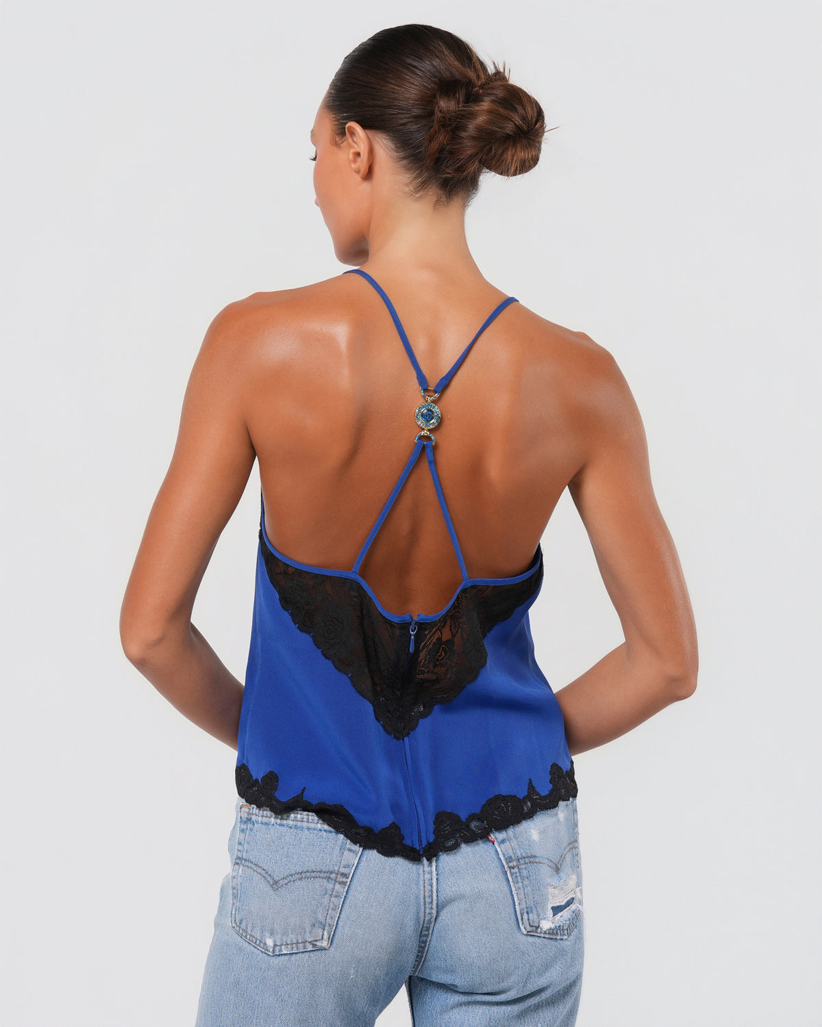 c. 1996 Silk And Lace Top