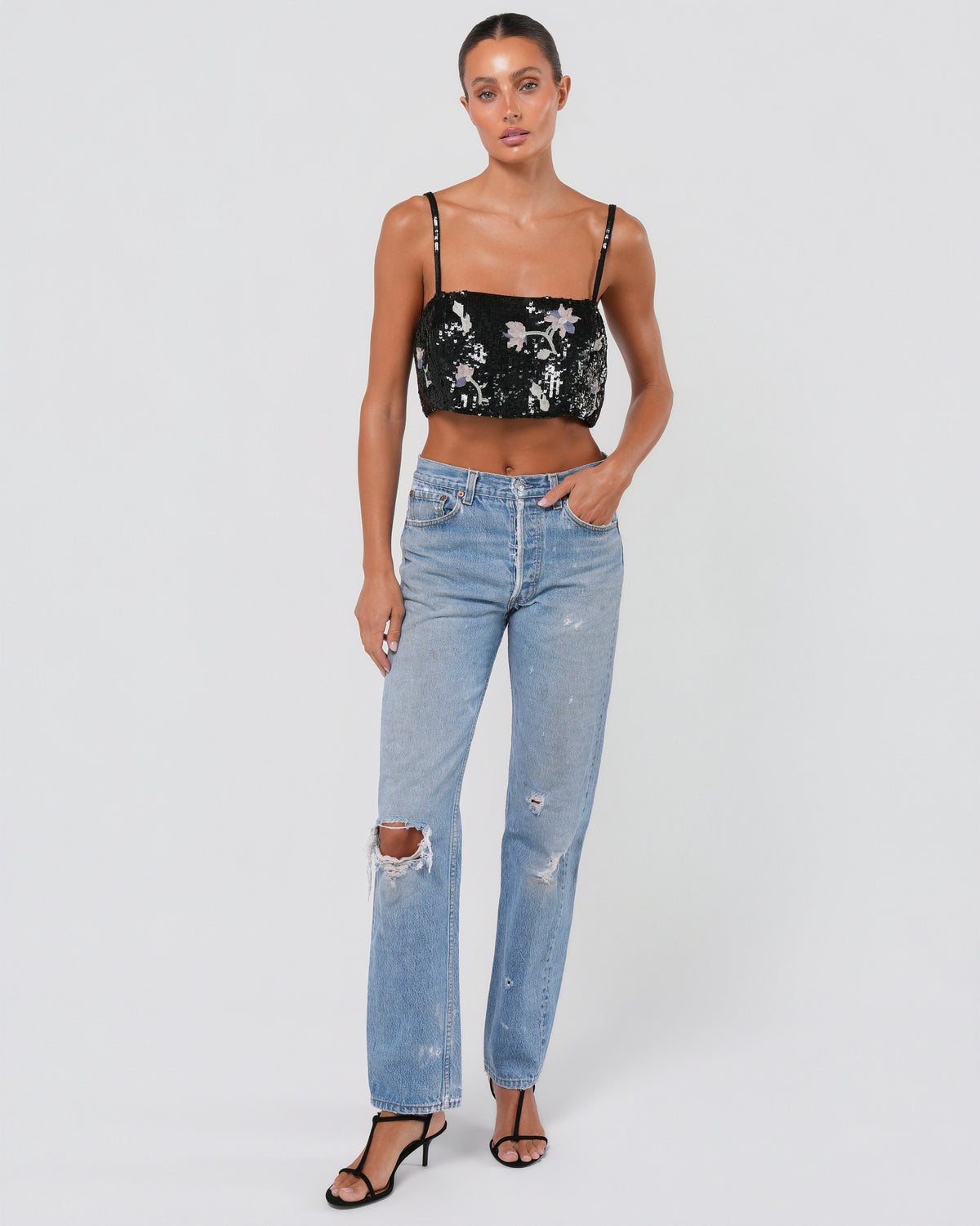 FW 2000 Runway Sequin Top