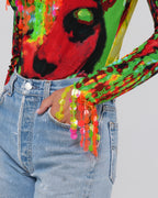 SS 2000 Psychedelic Print Bodysuit
