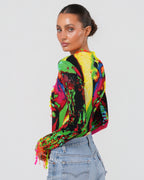 SS 2000 Psychedelic Print Bodysuit