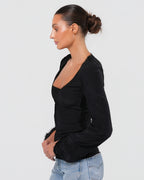 Tom Ford Era FW 2002 Raw Edge Silk Top