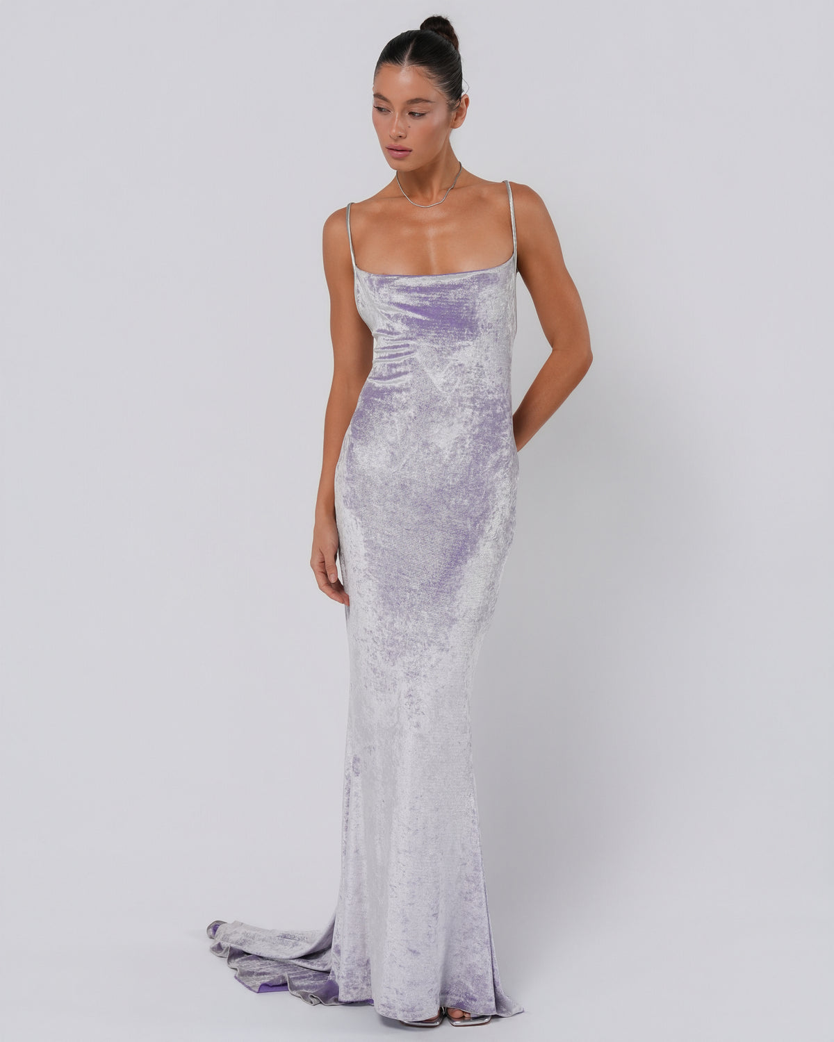 Iridescent Velvet Gown